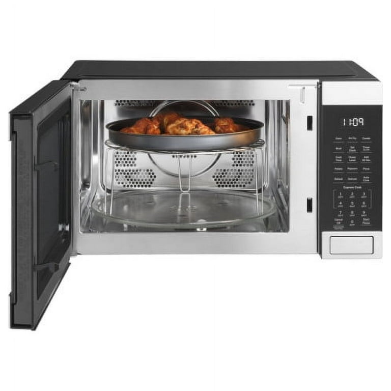 GE 3-in-1 Microwave Oven | Complete With Air Fryer, Broiler & Convection  Mode | 1.0 Cubic Feet Capacity, 1,050 Watts | Kitchen Essentials for the