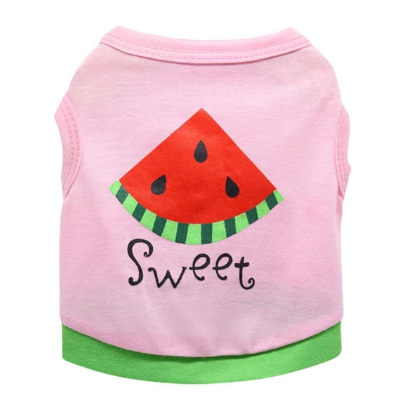 Chaleco de Algodón para Perro Pequeño Methold Traje de Letras Rosa Verde XL