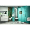 thumbnail image 5 of DreamLine Unidoor Plus 51 in. W x 30 3/8 in. D x 72 in. H Frameless Hinged Shower Enclosure in Chrome, 5 of 10