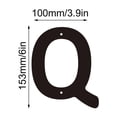 thumbnail image 2 of 3D Iron House Number Letter Sign with Screws for Home Address and Wall Decor, 2 of 5