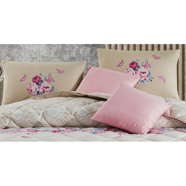 Pink and gold comforter discount