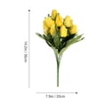 thumbnail image 3 of KAKOWELY 1 precioso ramo de tulipanes decorativo de simulación para el hogar., 3 of 4