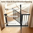 thumbnail image 4 of DOMIPET Pet Gate, 29.5''-40.5'' Wide Dog Gate for Doorways & Stairs, Black, 4 of 8