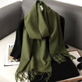 thumbnail image 3 of New 62 Color Winter Scarf For Women Long Warm Cashmere Scarves Hijab Solid Lady Shawl Wrap Female Pashmina Bandana Head Scarfs, 3 of 5