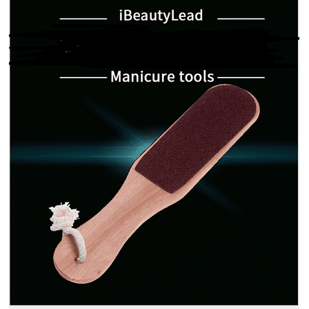 Callus Remover for Feet Foot Scrubber - Wooden double-sided Pedicure Foot File for Callus Trimming and Callus Removal 2Pcs