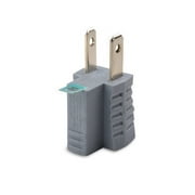 Cable Matters (3-Pack) Polarized Grounding Adapter in Grey (Allows A 2-prong Outlet To Accept 3-prong Plugs)