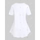 thumbnail image 2 of Camiseta Talla Extra Estampado Labios Cremallera 3D Rosegal Camisetas tallas grandes, 2 of 5