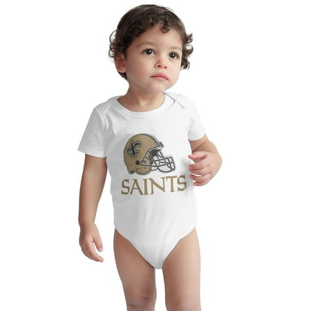 

Saints Unisex Baby Short Sleeve Jumpsuit Newborn One Piece Suit Boys And Girls Round Neck Bodysuit
