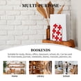 thumbnail image 7 of Naloa Red Cross 1 Wood Non-Skid Bookend for Shelves,Book Ends for Heavy Books, Book Stand for CDs,1 Pair, 7 of 7