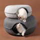 thumbnail image 3 of KAIYANG cama tipo túnel para gatos con forma de donut (gris oscuro), 3 of 5