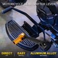 thumbnail image 2 of Motorcycle Shift Pedal Aluminum Alloy Folding | Gear Shifter Shift Lever Black Gold Tone 1 Pcs, 2 of 6