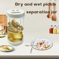 thumbnail image 3 of Milue Pickles Hourglass Jar Dry Wet Separation Jar Practical Food Organization Tool, 3 of 9