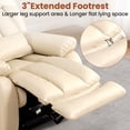 thumbnail image 5 of Dual Motor Power Lift Recliner Chair for Elderly, Infinite Position Lay Flat Lift Chair with Heat and Massage, Extended Footrest, USB Ports, Lumbar Pillow, Cup Holders, Beige, 5 of 10