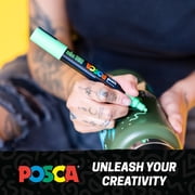 uni POSCA PC-5M Water-Based Paint Markers, Medium Tip, (1.8-2.5mm), Assorted Ink, 8 Count