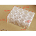 thumbnail image 4 of 12 Grids Diamond Painting Storage Box, Bead Organizer Box for Jewelry Beads Rings Charms Glitter Rhinestones, 4 of 5