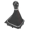 thumbnail image 4 of AMONIDA Shifter Collars,PU Leather Gear Shift Knob With Dustproof Cover Boot Fit For A7 MK7 GTD 2013-2018,Shift Stick Gaiter, 4 of 8