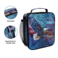 thumbnail image 2 of Square Insulated Lunch Bag Leak-proof Lunch Box for Outdoor Work Picnic10.5*3.5*9.5 Eagle Beneath The Marbled Sky, 2 of 6