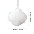 thumbnail image 5 of 1 pcs, White Christmas Tree Ornament Balls Set, Foam Hanging Decorations for Holiday Tree Display and Home Decor , B, 5 of 7