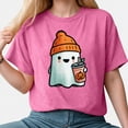 thumbnail image 2 of Godom Womens Funny Pumpkin Printed Shirts Halloween Short Sleeve Graphic Tees Fall T-Shirts Tops, 2 of 7