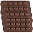 thumbnail image 1 of 4pcs 15 Cavity Heart Shaped Chocolate Mold Silicone Candy Candy Mold, 1 of 5