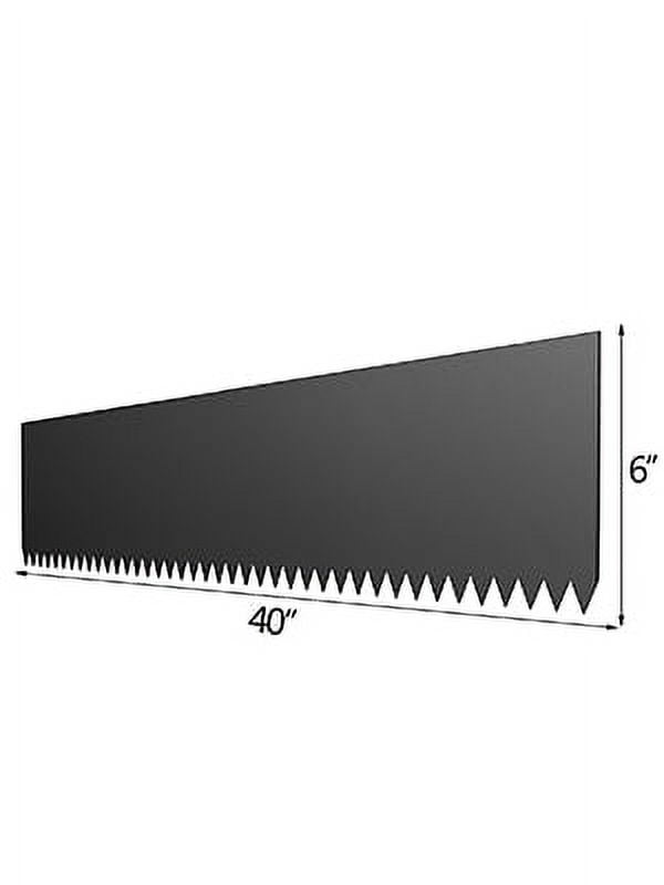 BENTISM Steel Landscape Edging Steel Edging For Landscaping 3pcs 40 x 6 Inch Lawn Edging