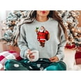 thumbnail image 6 of Santa Claus Sweatshirt, Christmas Party Sweatshirt, Christmas Sweater for Women, Christmas Crewneck for men, 6 of 8