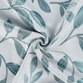 thumbnail image 6 of Superior Blackout Leaves Back Tab Curtains Set of 2, Light Filtering Curtain Panel Set, Teal, 52"W x 96"L, 6 of 9