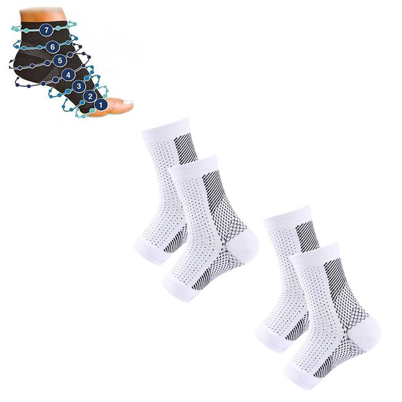 Clearance! Gspmoly Vitamin Supplements, Orthopaedic Compression Socks Foot Compression Ankle Support Plantar Fasciitis Socks Grip Socks Football Fitness Socks 2 Pairs Protein Powder