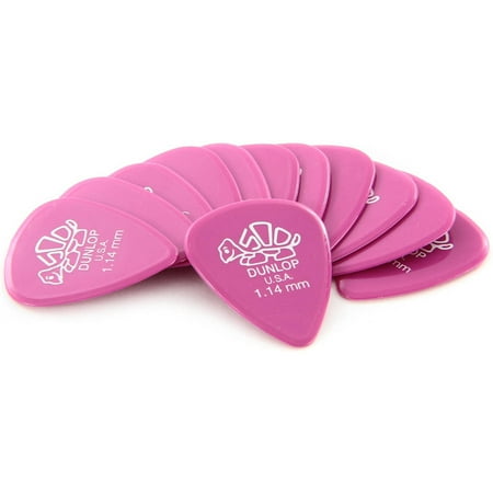 Dunlop Delrin Standard Guitar Picks - 12-Pack - 1.14mm - Magenta