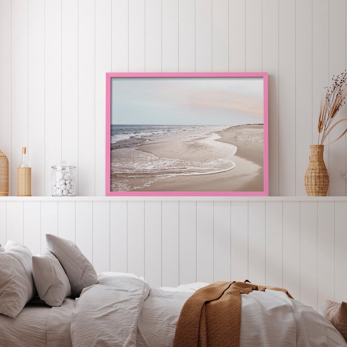 Corolla Soft Shore by Natalie Carpentieri - Restickable Framed Giclée Print