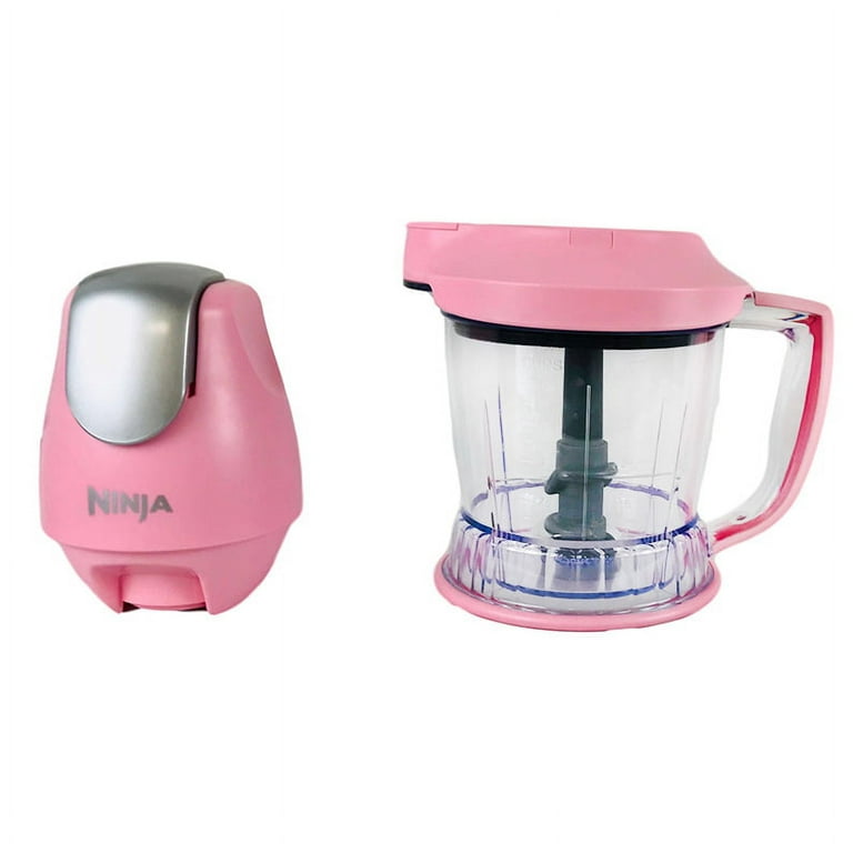Restored Ninja Storm Food Processor Blender Master Bowl 450W Motor Power Pod with Total Crushing Technology BPAFree Pitcher Pink QB751Q Refurbished