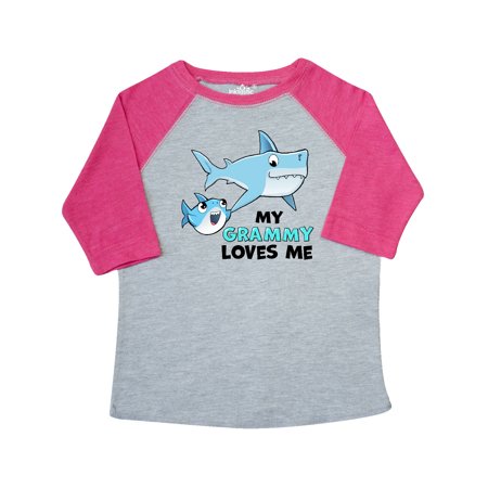 

Inktastic My Grammy Loves Me with Cute Sharks Gift Toddler Boy or Toddler Girl T-Shirt