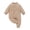 Khaki, variant on UAMVSH Baby Boy Girl Romper Fall Winter Clothes Newborn Knit Long Sleeve Onesies Button Up Crewneck Jumpsuit Warm Outwear 0-12 Months