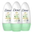 thumbnail image 3 of Dove Go Fresh Cucumber Roll-On Anti-Perspirant Deodorant 50ml (Pack Of 3), 3 of 3