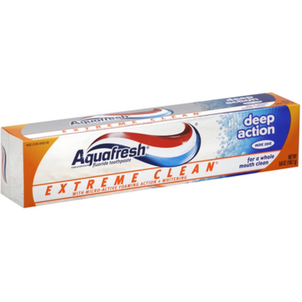 Aquafresh Extreme Clean Toothpaste Deep Action 5.60 oz (Pack of 3)