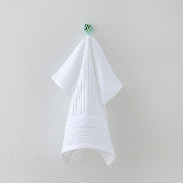 Nvzi 4 toallas blancas gruesas, 34x72cm, paños de baño de algodón puro, toallas gruesas ultra absorbentes y suaves para uso diario, paños de algodón ideales para la cara,