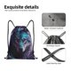 thumbnail image 4 of Fotbe Purple Sky Wolf Bolsa Mochila con Cordón Estampada, Bolsa de Gimnasio Deportiva, Bolsa Cinch, Bolsa con Cordón para Hombres y Mujeres-Small, 4 of 6