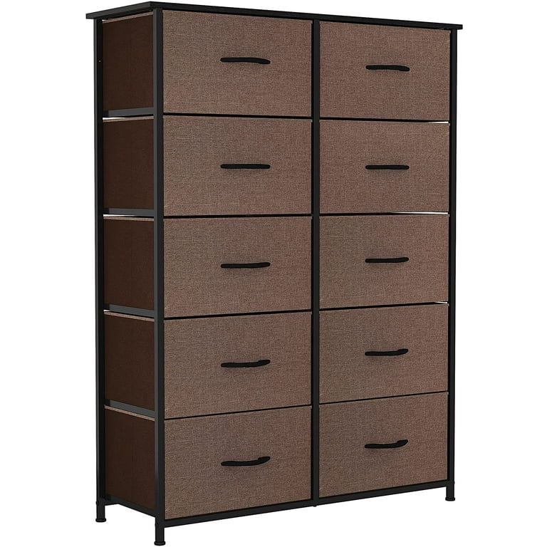 Chest of 10 Drawers Dresser Furniture Bins Bedroom Dresser Storage Organizer