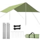thumbnail image 1 of Toldo de vela Toldo para acampar Toldo Protección UV Lluvia Mosca Lona Sombrilla Refugio Manta de pi Tomshoo Toldo de vela, 1 of 7