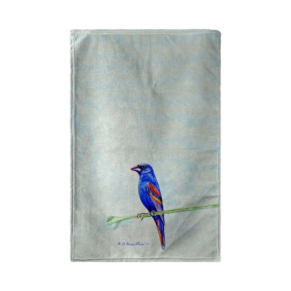Betsy Drake Interiors Blue Grosebeak Beach Towel