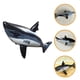 thumbnail image 4 of WORGEOUS Tiburón inflable flotador piscina juguete piscina flotante tiburón de dibujos animados juguete PVC decoración de tiburón grande, 4 of 6