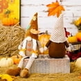 thumbnail image 5 of Fall Gnomes Decor, Halloween Handmade Plush Gnomes Faceless Doll with Dangling Legs for Thanksgiving Home Decoration on Farmhouse Tiered Tray, Mantle, Shelf Sitter or Side Table, 5 of 9