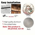 thumbnail image 5 of HELLOYOUNG Vintage Metal Skull Sign 8x8 Inch Weather-Resistant 2D Round Wall Art for Home Office Valentine’s Day Aluminum Decor, 5 of 12