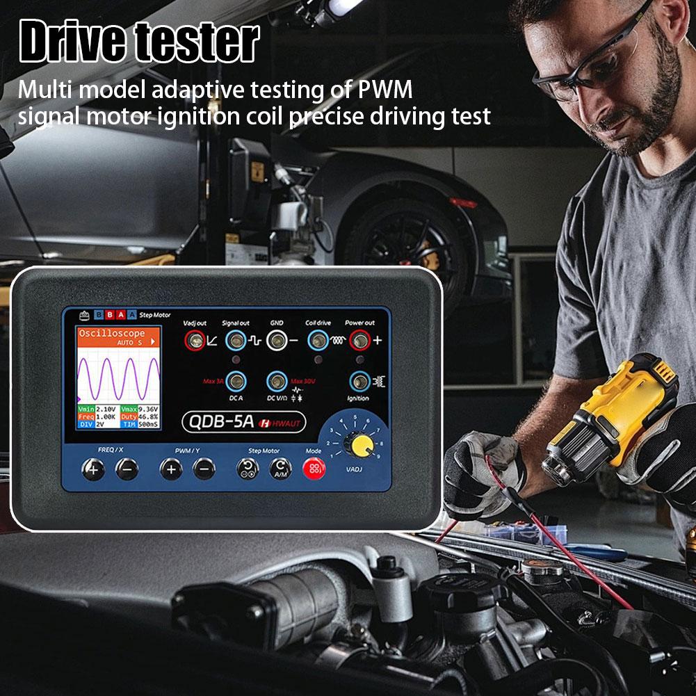 QDB 3A 4A QDB-5A Automotive Actuator Tester Oscilloscope Stepper PWM Motor W0G8 Generator Ignition Tool D Coil Multimeter