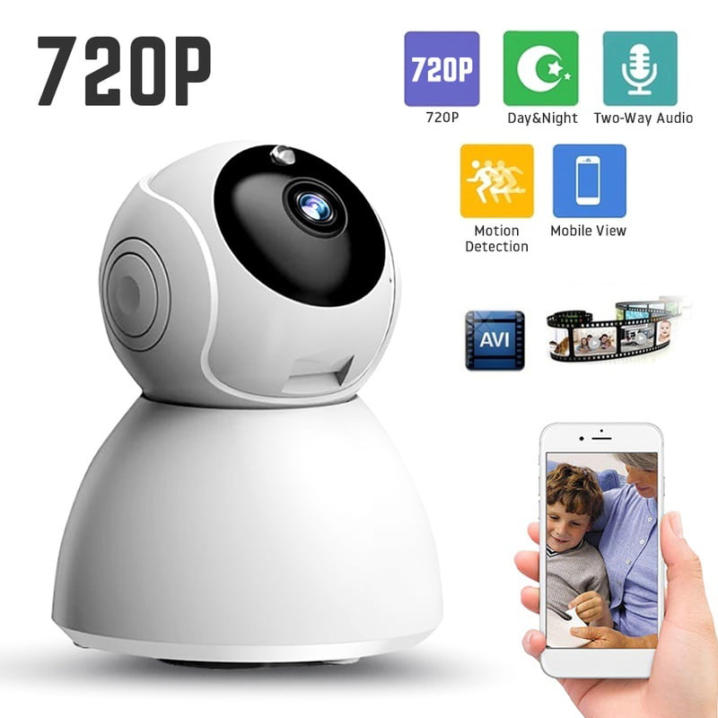 QZT IP Camera 720P WiFi Home Security Camera with Night Vision Motion Detection Email Alarm Indoor Surveillance Camera for Pet/Baby/Office/Store PTZ Two-Way Audio