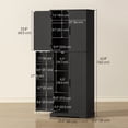 thumbnail image 2 of Tall Black Pantry Cabinet - 64" Kitchen Storage with Adjustable Shelves & Spice Racks for Dining Room, Laundry, Farmhouse Style Cabinet, 2 of 7