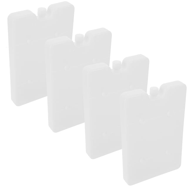 OULII 4Pack Cooler Freeze Packs for Daily Use with White PE Material Simple Design
