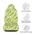 thumbnail image 4 of Wukai Fresh Sweet Corn Full Set Car Seat Covers with Soft Padding Universal Auto Front Seats Protector and Cushion Mat, 4 of 5