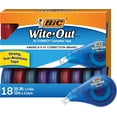 thumbnail image 1 of BIC Wite-Out EZ Correct Correction Tape, Tear-Resistant and No Dry Time, 18-Count Pack in White, 1 of 3