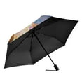 thumbnail image 2 of FORMRS Travel Umbrella Folding Auto Open Close Windproof Rain UV Protection, Blue Sea, 2 of 8
